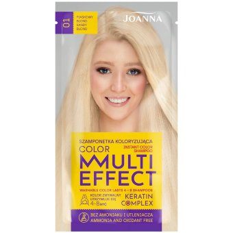 Шампунь тонирующий Joanna Multi Effect для светло-русых 01 Шампунь тонирующий Joanna Multi Effect для светло-русых 01