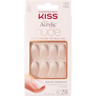Набор для ногтей Kiss Nails Salon Acrylic Nude French 28 шт, KAN06 Набор для ногтей Kiss Nails Salon Acrylic Nude French 28 шт, KAN06