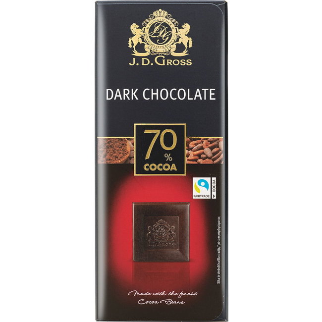 Шоколад J.D.Gross 70% 125 гр