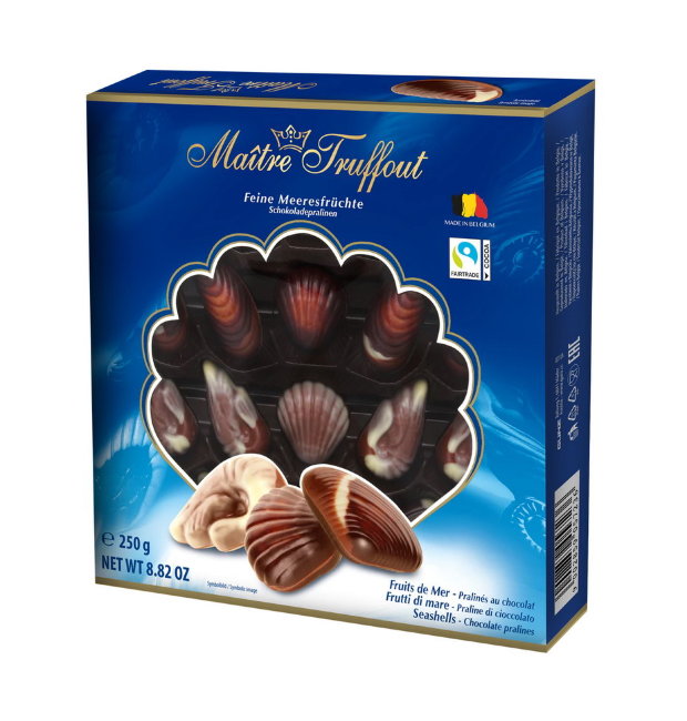 Шоколадные конфеты "Ракушки" Maitre Truffout 250 гр