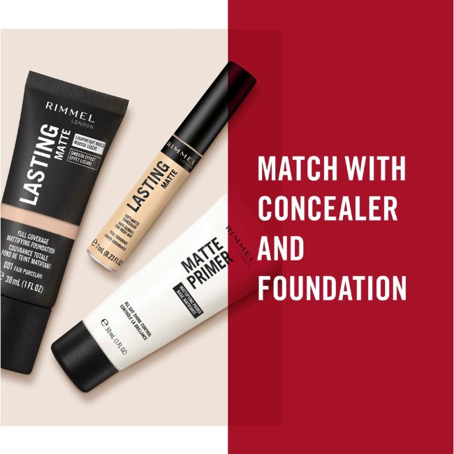 Праймер для макияжа матирующий Rimmel Lasting Matte 30 мл, 001
