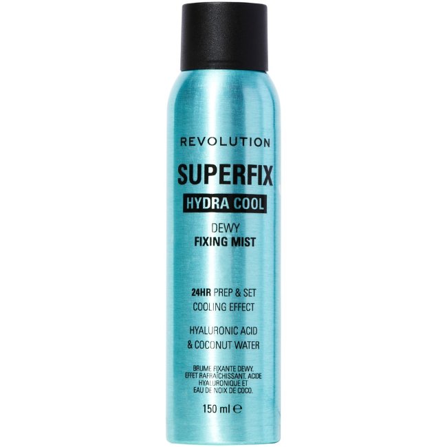 Спрей для закрепления макияжа с охлаждающим эффектом Makeup Revolution superfix hydra cool 150 мл