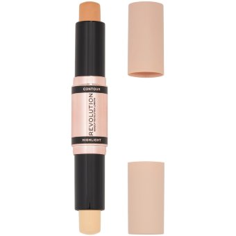 Дуэт стик для контура и хайлайтера Makeup Revolution fast base 4,3 гр duo light