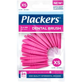 Зубная щетка для межзубных промежутков Plackers Dental Brush XS 0,4 мм 24 шт