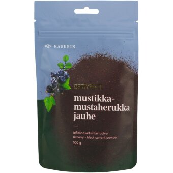 Сухой ягодный порошок Kaskein Berryfect из черники и черной смородины, сублимированный, без добавок 100 гр