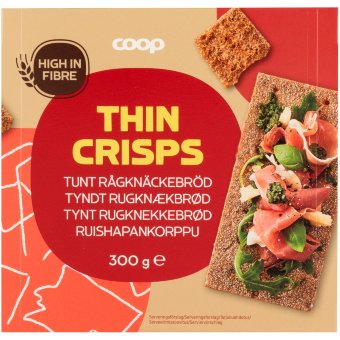 Хлебцы из ржаной муки Coop 300 гр Хлебцы из ржаной муки Coop 300 гр