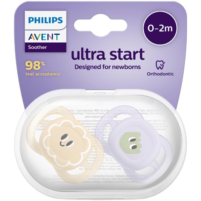 Соска Philips Avent Ultra Air Start 0-2 мес, 2 шт Соска Philips Avent Ultra Air Start 0-2 мес, 2 шт