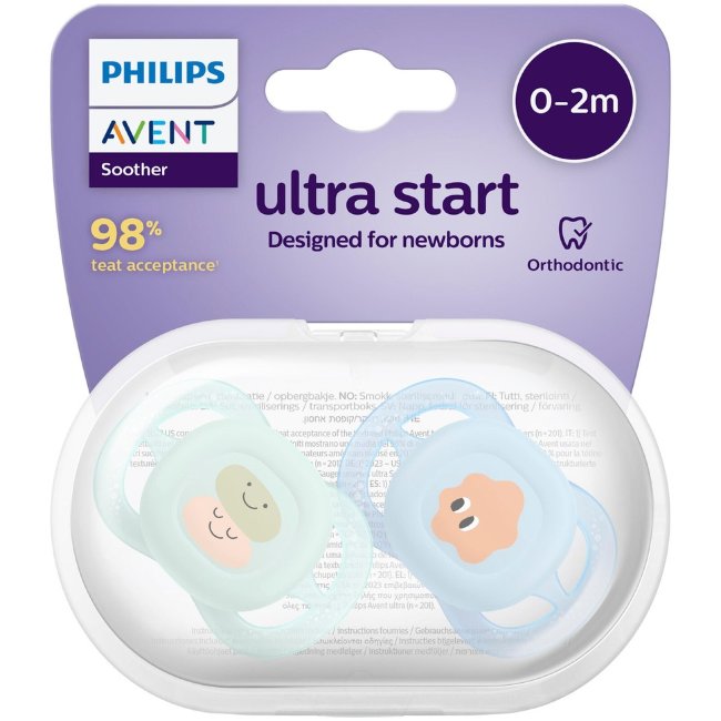 Соска Philips Avent Ultra Air Start 0-2 мес, 2 шт Соска Philips Avent Ultra Air Start 0-2 мес, 2 шт