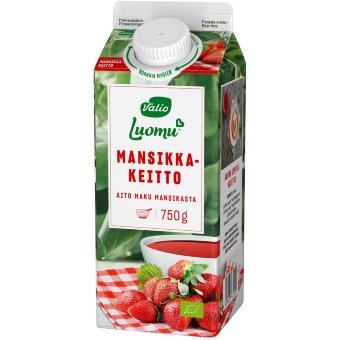 Кисель клубничный Valio Luomu Mansikkakeitto 750 гр