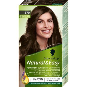 Краска для волос Schwarzkopf Natural & Easy 570 натуральный каштаново-средне-коричневый
