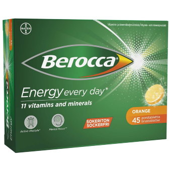 Шипучие таблетки В комплекса Berocca 45 шт Orange Bayer