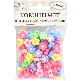 Бусины для украшений J.K. Primeco Kukka пастельные (уп 100 шт)