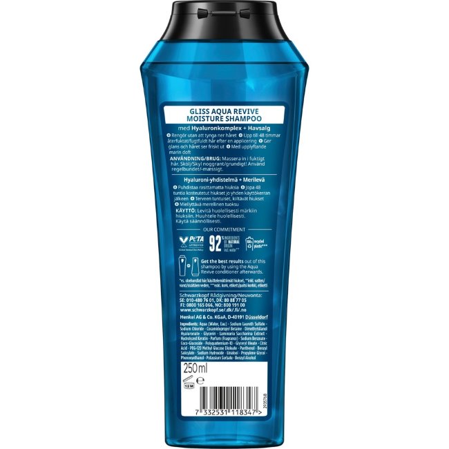 Шампунь Schwarzkopf Aqua Revive 250 мл Шампунь Schwarzkopf Aqua Revive 250 мл