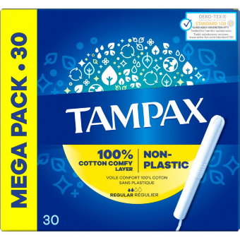 Тампоны гигиенические Tampax Regular 2/4 30 шт Тампоны гигиенические Tampax Regular 2/4 30 шт