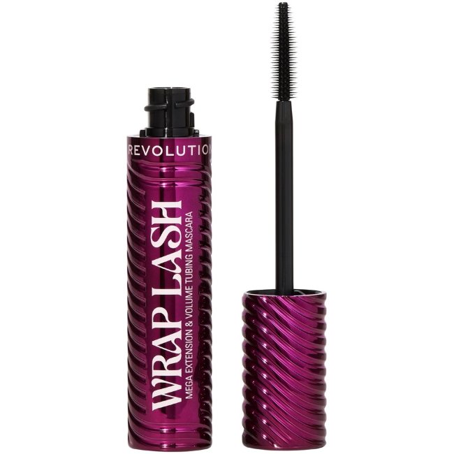 Тушь для ресниц Makeup Revolution wrap lash 8,5 мл mega extension & volume tubing бордовый