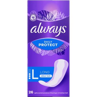 Прокладки ежедневные Always 2,5 Large Extra Protect 26 шт Прокладки ежедневные Always 2,5 Large Extra Protect 26 шт