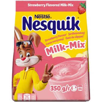 Порошок для приготовления напитка со вкусом клубники Nesquik 350 гр Nestle