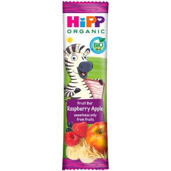 Фруктовый батончик HiPP с яблоком и малиной 23 гр 1 год органик