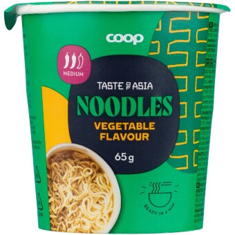 Лапша со вкусом овощей Coop Asia 65 гр