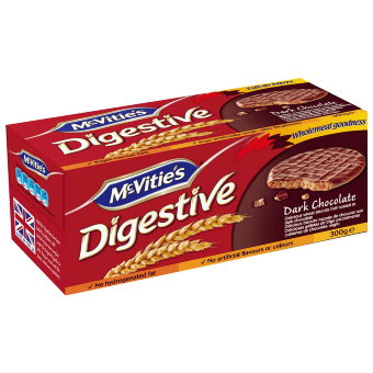 Печенье в шоколадной глазури McVities Digestive 300 гр Печенье в шоколадной глазури McVities Digestive 300 гр