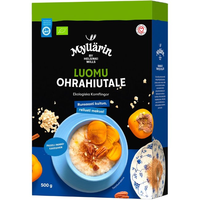 Органические овсяные хлопья Myllärin 500 гр