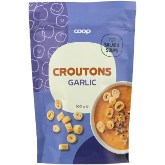 Гренки с чесноком Coop 100 гр Гренки с чесноком Coop 100 гр