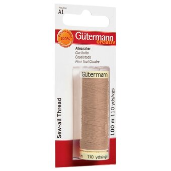 Универсальная швейная нить Gütermann 100 м полиэстер, темно-бежевый