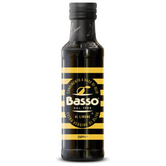 Масло Basso оливковое нерафинированное высшего качества с лимоном 250 мл Масло Basso оливковое нерафинированное высшего качества с лимоном 250 мл
