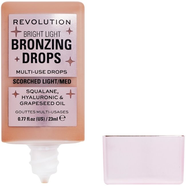 Тонирующие капли для макияжа Makeup Revolution Bright Light 23 мл бронзирующие Тонирующие капли для макияжа Makeup Revolution Bright Light 23 мл бронзирующие
