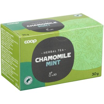 Травяной чай Coop с ромашкой и мятой (20 пак) 30 гр