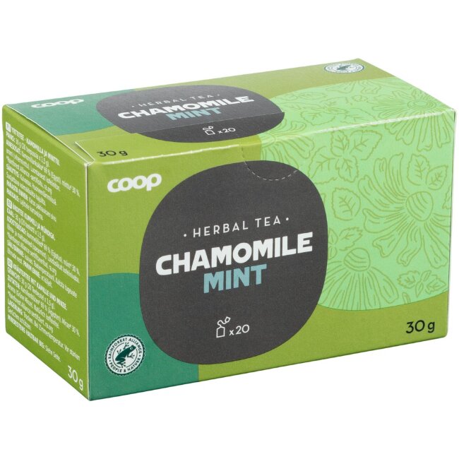 Травяной чай Coop с ромашкой и мятой (20 пак) 30 гр