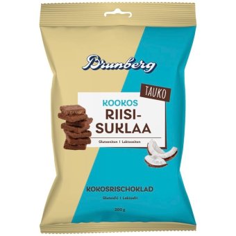Кокосовый рисовый шоколад Brunberg Tauko 200 гр Кокосовый рисовый шоколад Brunberg Tauko 200 гр
