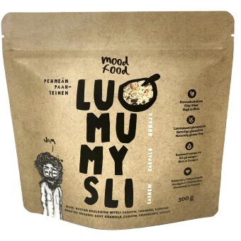 Экологичный мюсли Moodfood с кешью, клюквой и медом