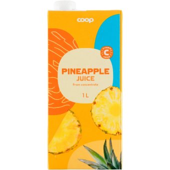 Сок ананасовый 100% Coop 1 л Сок ананасовый 100% Coop 1 л