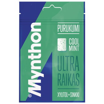 Жевательная резинка Cool Mint Mynthon Ultra 44 гр Жевательная резинка Cool Mint Mynthon Ultra 44 гр