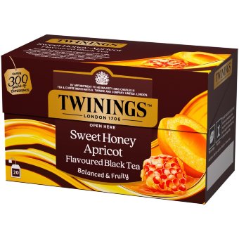 Черный чай с ароматом сладкого медового абрикоса Twinings 20x2 гр