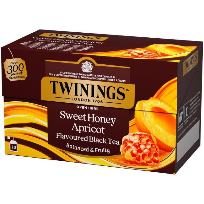 Черный чай с ароматом сладкого медового абрикоса Twinings 20x2 гр Черный чай с ароматом сладкого медового абрикоса Twinings 20x2 гр