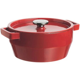 Чугунная кастрюля Pyrex 4,0 л красная