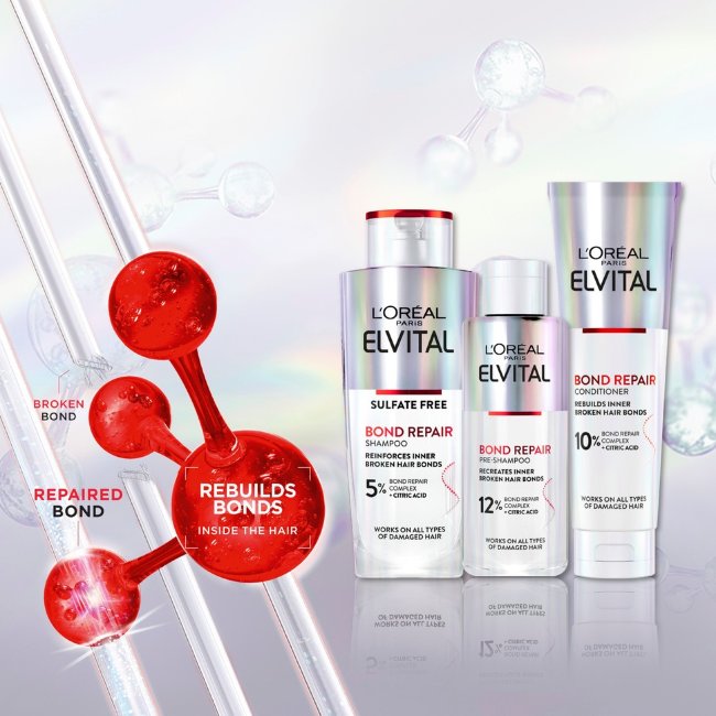 Шампунь L'Oréal Paris Elvital Bond Repair 200 мл для поврежденных волос