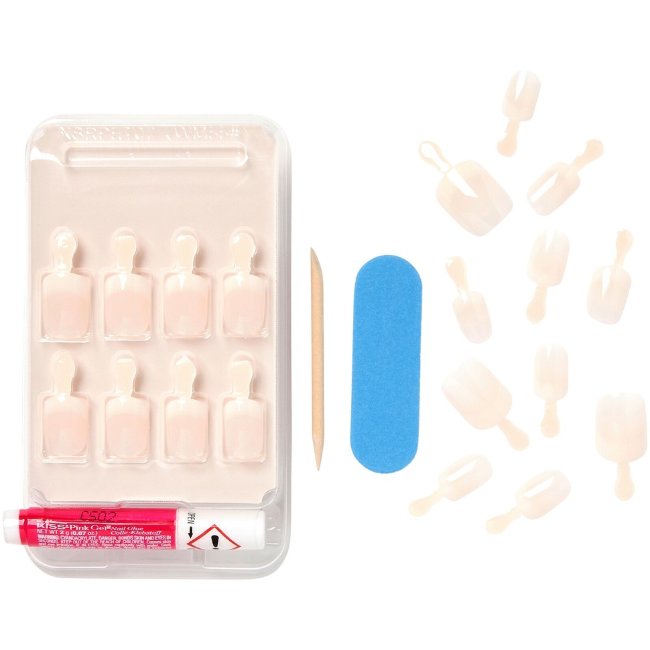Набор для маникюра Kiss Nails Salon Acrylic Nude French 28 шт, KAN01 Набор для маникюра Kiss Nails Salon Acrylic Nude French 28 шт, KAN01
