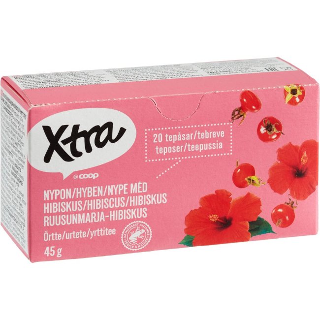 Чай из шиповника с гибискусом X-tra 20 шт