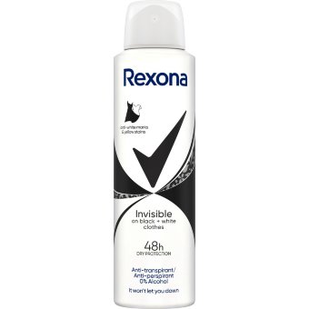 Антиперспирант аэрозоль Rexona (невидимая на черном и белом) 150 мл