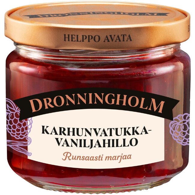 Ванильное варенье с ежевикой Dronningholm 280 гр