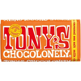 Молочный шоколад с соленой карамелью Tony's 180 гр