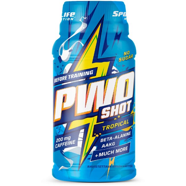 Энергетический шот SportLife Nutrition PWO 60 мл тропический