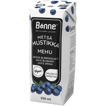 Сок черничный Bonne Metsämustikkamehu 250 мл