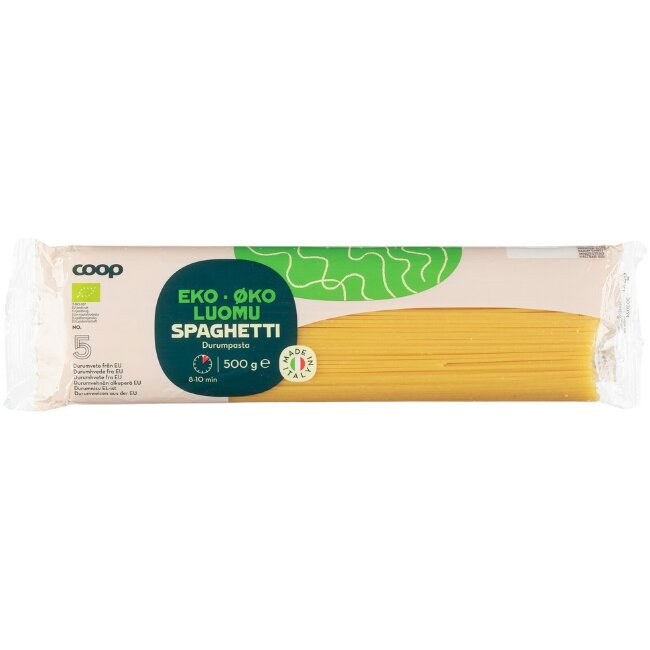 Паста спагетти Coop из органической муки 500 гр