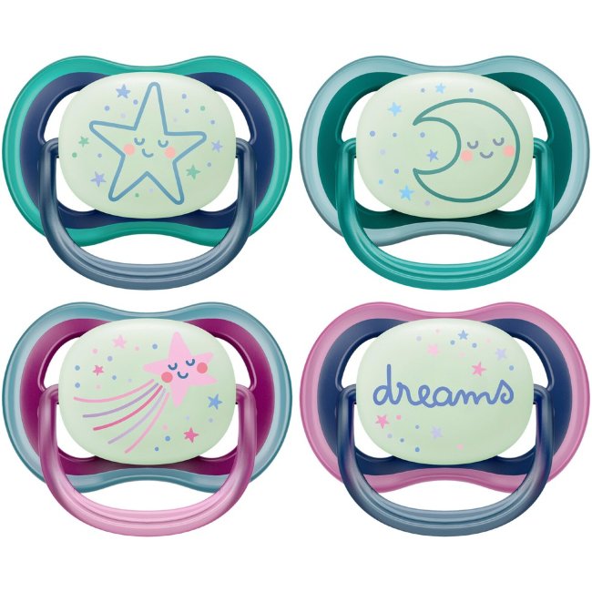 Соска Philips Avent Ultra Air Night 6-18 мес, (уп 2 шт) Соска Philips Avent Ultra Air Night 6-18 мес, (уп 2 шт)