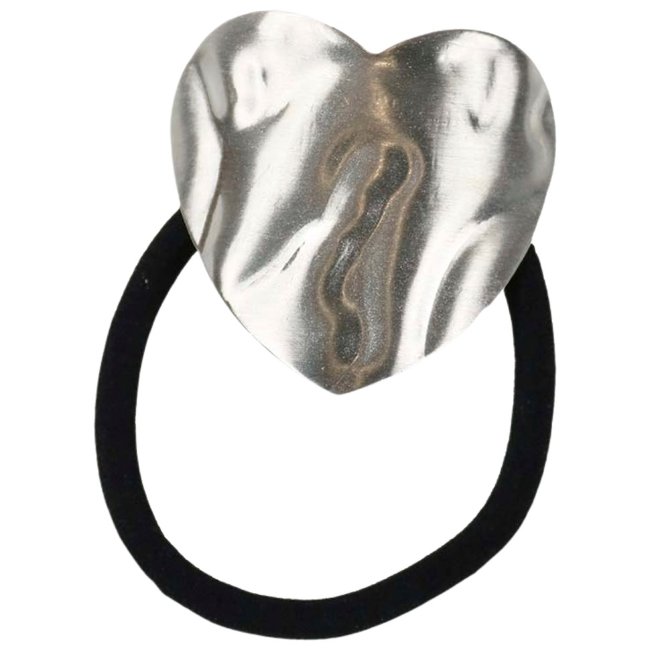 Аксессуар с стилем Hiuslenkki сердечко волна серебристого цвета 4 см