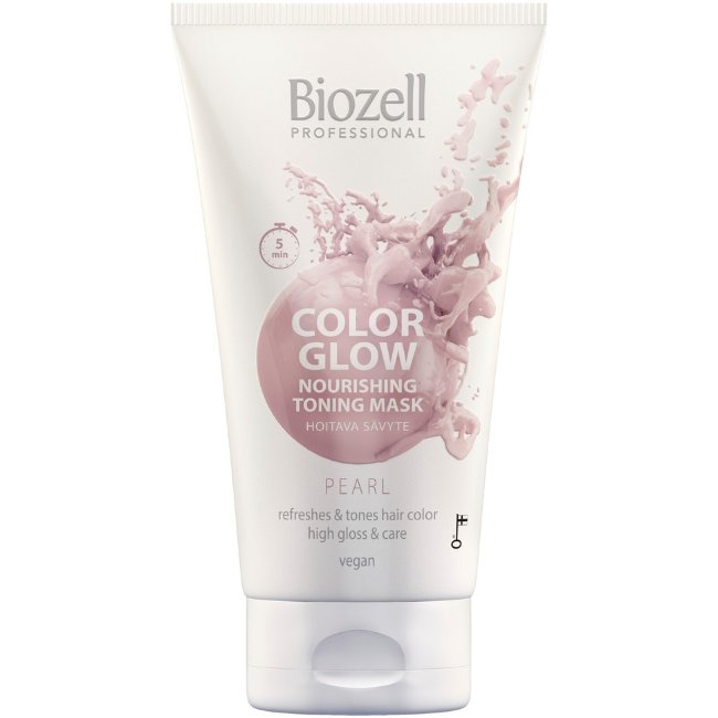 Ухаживающая тонирующая маска Biozell Color Glow Pearl 150 мл Ухаживающая тонирующая маска Biozell Color Glow Pearl 150 мл